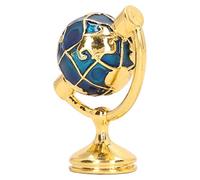 Generic Globe Terrestre Miniature 1:12, Accessoires pour Mini Maison de Poupée, Globe Planétarium avec Support en Alliage, Idéal pour la Décoration et Les Accessoires de Maison de Poupée