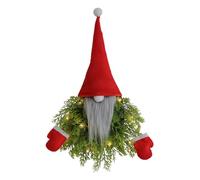 Generic GNOME Couronne de Noël avec lumière LED pour porte d'entrée, fenêtre, mur