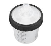 Generic Gobelet de Mélange Jetable pour Pulvérisateur de Peinture, Couvercle Jetable, 10 Bouchons, 1 Bague d'étanchéité, Ajustement Universel, 40 Tasses pour Pulvérisateur de Peinture Automobile