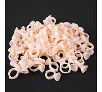 Generic Gobelets D'anneau de Tatouage en Silicone pour Support de Pigment, 100 Pièces, Gobelets D'encre Réglables Durables pour Outils de Tatouage et de Microblading, Matière Plastique (Tasse à