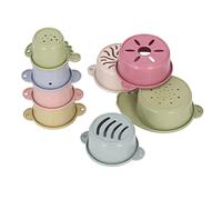 Generic Gobelets de Bain Empilables pour Bébés Animaux, Jouets de Construction éducatifs pour Les Tout-Petits, Gobelets Empilables Colorés, Jouets pour L'apprentissage Précoce, Matière Plastique