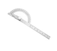 Generic Goniomètre Rapporteur Durable en Acier Inoxydable, Jauge de Recherche D'angle pour une Mesure Facile, Conception D'écrou de Verrouillage pour les Artisans du Bois (80 * 120mm)