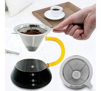Generic Goutteur de Tasse de Filtre à café Efficace en Acier Inoxydable, pour Usage Domestique, Outil de Filtrage pour les Amateurs de café, Taille 10cm