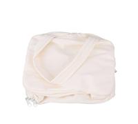 Generic Grand Sac de Maquillage gonflé, Organisateur Portable et étanche pour Voyage, Soins de la Peau et Cosmétiques, 30x21x18,5 Cm (Beige)