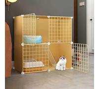 Generic Grande cage pour chat - Maison d'intérieur et parc pour chat - Enclos spacieux pour chats, chatons et petits animaux (75 x 39 x 73 cm)