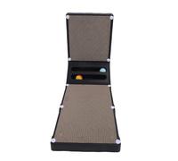 Generic Griffoir pour Chat en Forme de L, Grand Panneau à Gratter Vertical pour Chat, Mur en Papier ondulé Robuste et Remplaçable supporté pour Les d'intérieur (Black)