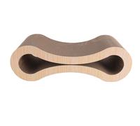 Generic Griffoir pour Chat, Très épais, Deux Côtés, Haut Confort, 56 Cm de Long, Protection des Meubles, Tapis à Gratter ondulé pour la Maison (Grain de Bois Clair)