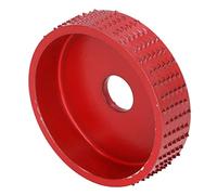 Generic Grilin de Souche, Moulin à Roue de Roue de Carbure de Sculpture de Carvure d'angle de Travail du Bois Fixation 75 Mm en Acier en Tungstène (rouge)