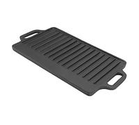 Generic Grill de Barbecue Rectangulaire Double Face épais en Fonte pour Chauffer Uniformément les Aliments, adapté aux Tables de Salle à Manger (51x23CM)