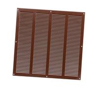 Generic Grille d'aération en métal Marron 400 x 400 mm 16 x 16