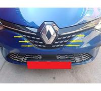 Generic Grille de calandre en acier inoxydable pour voiture, 6 pièces couvre-grilles pour Renault Clio V 2019+