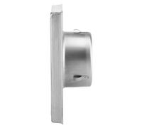 Generic Grille de Conduit D'aération Murale Carrée en Acier Inoxydable avec Rabats Anti-Courant d'air, pour Sortie de Ventilateur D'extraction de Sèche-Linge, Adaptée à Un Usage Domestique