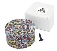 Generic Grinder XXL 75mm ALLOY KRAFT | Impression Premium 360º et Lames Ultra-Affûtées | Gros Grinder metal 4 Parties | Moulin a Épices et herbe grinder | Motifs Crâne Mexicain (modèle 1)