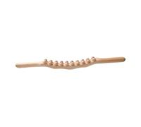 Generic Gua Sha Bâton Massage Guasha En Bois pour Jambes Bras Dos Épaules avec Perles Musculaires Accessoire Drainage Lymphatique Usage Faci, 20 Perles Couleur Bois