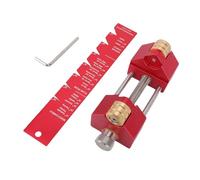 Generic Guide D'affûtage des Ciseaux, Gabarit D'affûtage, Jauge de Fixation D'angle Précise pour Charpentier en Alliage D'aluminium avec Roue à Roulettes pour le Travail du Bois