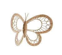 Generic Guirlande de Papillons En Rotin, Décoration Murale, Accessoires de Photographie, Artisanat, Couronne En Rotin, Sculpture Suspendue pour Maison de Ferm