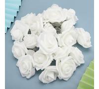 Generic Guirlande Lumineuse à 20 LED en Forme de Roses, USB, Blanc Chaud ou Rose, en Mousse PE, Fleurs Artificielles, pour la Saint-Valentin, Fête de Mariage, (Lampe Blanc Chaud Rose-modèle USB)