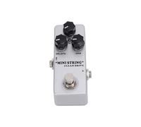 Generic Guitare électrique Mini Pédale Dumble Amp Overdrive Delay Tone Warm Clean Boost Compresseur Boîtier en Métal True Bypass pour Amplificateurs, Argent