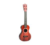 Generic Guitare Jouet pour Enfants, Ukulélé avec 4 Cordes, Classique, Apprentissage Précoce, Mini Guitare éducative pour Enfants Débutants, Préscolaire, Rouge
