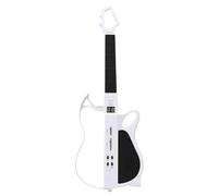 Generic Guitare Musicale Innovante sans Cordes pour Enfants, avec Spectacle de Lumière LED Rythmique, Batterie Lithium-ION Portable et Compacte pour Un Plaisir Musical en Déplacement (White)