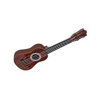 Generic Guitare pour Enfants, Plastic Educational Cartoon Pattern 4 Ukulélé Strings for Children for Children (Grain de Bois de Couleur Claire)