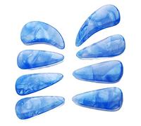 Generic Guzheng Lot de 8 Cure-ongles en Silicone élastique en Polymère Facile à Installer et à Enlever pour les Joueurs de Guzheng (Couleur de la montagne)