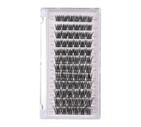 Generic Half Cils, Manga Cils Kit d'Extension de Doe Lashes, Type 72pcs, 108pcs avec Boîte Claire, Kit d'extensions de Imperméables pour un Look Polyvalent, de (1)