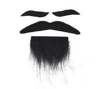 generic Halloween Barbe Moustache Sourcil Déguisement Fête Décoration Barbe Poils du Visage Moustache Prop (carte en papier vert)
