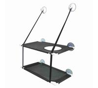 Generic Hamac pour Chat à Double Niveau avec Ventouses sous Vide, Peut Contenir jusqu'à 10 Kg, Facile à Nettoyer (1)
