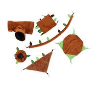 Generic Hamac Suspendu pour Hamster, Ensemble de Lit Chaud pour Petits Animaux de Compagnie, Jouet Amusant pour Percer et Explorer, Balançoire de Plaisir d'escalade pour Hamster, Rat, Cochon d'Inde,