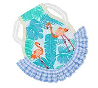 Generic Harnais de Canard Confortable et Respirant, Gilet de Marche à Ourlet à Volants imprimé à Carreaux pour Volaille de Compagnie, Harnais de Gilet de Poulet Durable pour Canards (Oiseau)