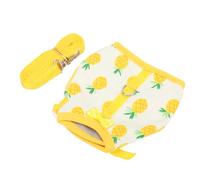 Generic Harnais de Petit Chien, Support de Lapin Mignon Confortable et Réglable pour Les Frères de Cobaye pour Les Lapins Chinchilla (Ananas Jaune)