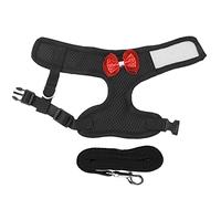 Generic Harnais de Poulet Réglable, Sangle en Nylon, Harnais de Poulet Résistant à l'usure, Respirant pour Coqs (Black)