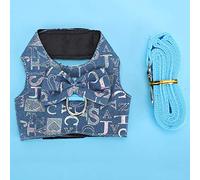 Generic Harnais de Sangle de Poitrine pour Petit Animal, Lapin, Hamster, Respirant, Doux et Confortable, Anneau en D Solide, Connexion Facile, Taille à Choisir Selon Les Besoins (L)