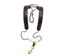 Generic Harnais de Saxophone Sangle D'Épaule Double Ajustable Support de Torse Rembourré Courroie Douce à Installation Rapide Adapté pour Les Cours et Les Év, Brun