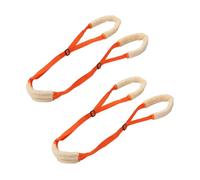 Generic Harnais de Soutien des Pattes Arrière du Chien, Facile à Utiliser, en Velours de Corail Doux, Sangle Réglable, Aide au Soin des Pattes Arrière du Chien, 2 Pièces (Orange)
