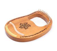Generic Harpe, Harpe à 16 Cordes, Portable en Bois 16, Corps Oguman à Panneau en Acajou, Cordes en Acier, Son Résonnant, Jeu Facile pour les Débutants, les Adultes et les Enfants, Pratique à Domicile