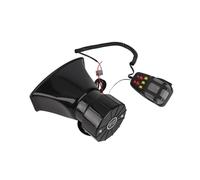Generic Haut-parleur Audio de Voiture Alarme Klaxon Fort Sirène pour Voitures Motos Camionnettes Camions Matériau ABS Noir 7 Sons 100% Tout Neuf Haut-parleur Automatique Universel