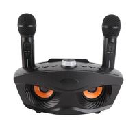 Generic Haut-Parleur karaoké Home KTV avec Deux Microphones pour Une Expérience de Chant (Black)