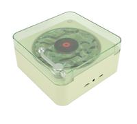 Generic Haut-Parleur sans Fil 3 en 1, Design Magnétophone Vintage avec Veilleuse Ambiante et Affichage de L'heure, Son Stéréo pour Un Sommeil Relaxant, Chambre à Coucher, Salon (Green)