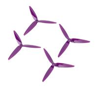 Generic Hélice à Trois Pales pour Drone RC, Ensemble D'hélices CW CCW Résistantes aux Chocs pour Drones de Course FPV 7 "8", Matériau Léger (Purple)