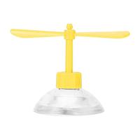 Generic Hélice de Casque à Ventouse Décorative, Accessoire de Casque de Moto Mobile en Caoutchouc et Plastique Durable pour Motards et Cavaliers (Yellow)