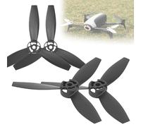 Generic Hélices de Remplacement RC Faciles à Installer, Légères, Adaptées au Drone Bebop 2 RC, Plastique 7.5cm, 4 Pièces (Black)
