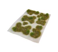 Generic Herbe Miniature Touffes Modèle Résine Chemin de Fer Maquette Arbre Scène Décor pour Passionnés de Modélisme Création Architecturale Organisati, Vert D'automne