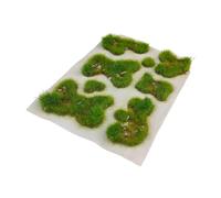 Generic Herbe Miniature Touffes Modèle Résine Chemin de Fer Maquette Arbre Scène Décor pour Passionnés de Modélisme Création Architecturale Organisati, Vert Printanier