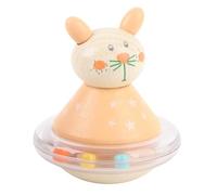 Generic Hochet pour bébé, Jouet Mignon en Forme de Chat de Dessin animé pour les Tout-petits, Hochet éducatif en Bois pour les 0 à 3 Ans, Jouet Sensoriel Sûr pour bébé