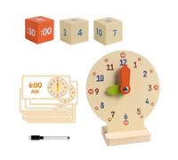 Generic Horloge Pédagogique, Matériel de Manipulation Mathématique, Fournitures D'enseignement Préscolaire à Domicile, Jouets, Jeux de Puzzle Mathématiqu