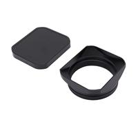 Generic Hotte de la Lentille Carrée de la Caméra, Smart Réalignement Matte Spray Rebating Camera Lens Hood pour Accessoire (Black)