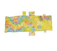 Generic Housse de Chaise de Plage en Microfibre, Tissu Doux à Séchage Rapide avec Poche Latérale, Motif Tie-dye Vibrant pour Piscine, Plage, Jardin, Patio, Salon Extérieur Inclinable (YELLOW)