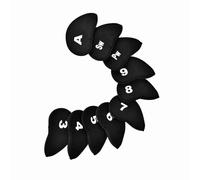 Generic Housse de Club de Fer de en éponge Douce, Protection de Tête en Néoprène Durable pour Les Amateurs de, 10 Pièces, Nylon Noir Bleu 14.5x8cm (Black)